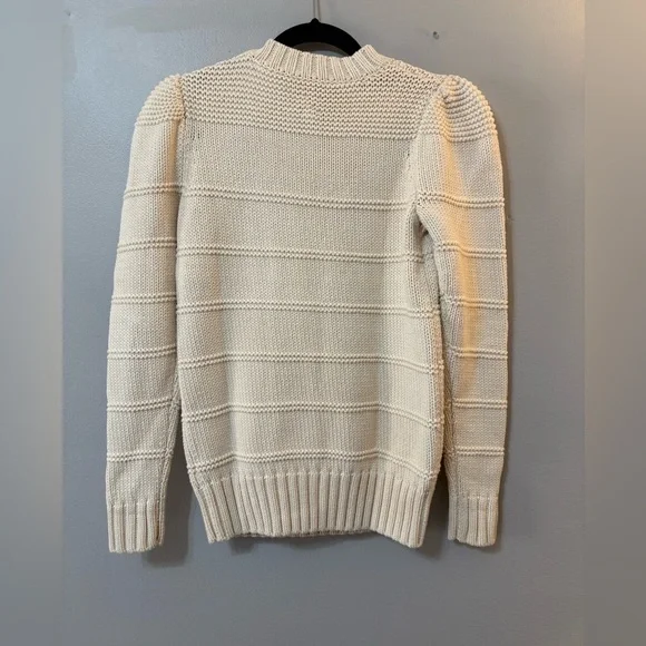 Rebecca Taylor Cream Knit Sweater Top - Picture 4 of 5
